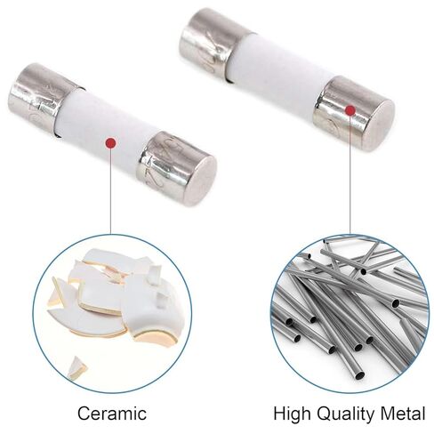 أنبوب الصمامات السيراميك السريعة ، 10 أجزاء من الصمامات أنبوب سيراميك 5 × 20 ملم 3.15A 250V للمقابس in Kuwait