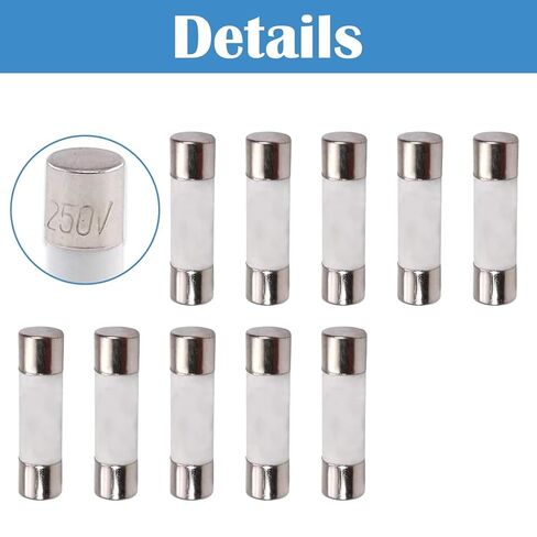 أنبوب الصمامات السيراميك السريعة ، 10 أجزاء من الصمامات أنبوب سيراميك 5 × 20 ملم 3.15A 250V للمقابس in Kuwait