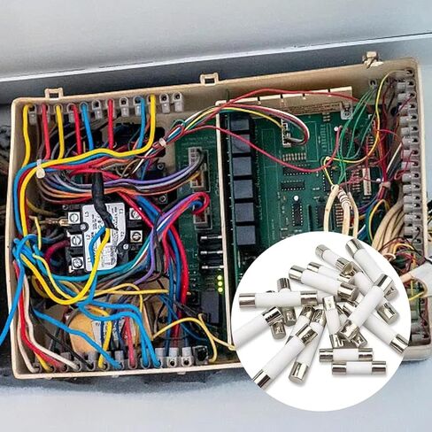 أنبوب الصمامات السيراميك السريعة ، 10 أجزاء من الصمامات أنبوب سيراميك 5 × 20 ملم 3.15A 250V للمقابس in Kuwait