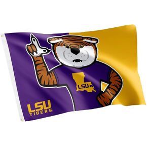 Desert Cactus LSU LSU Flag - 3 × 5 أقدام لافتة النمور ، النسيج المتين الداخلي/الخارجي ، تصميم البوليستر بنسبة 100 ٪ (النمط C) in Kuwait