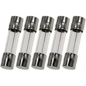 5PCS 100mA 125v/250v Glass Fuse (0.1A), 5x20mm (3/16 inch in Saudi Arabia