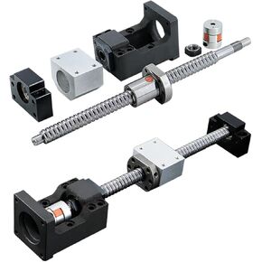 20 مم SFU2005 SFU2010 مجموعة كرات + HM15-86 MOTER MOTOR MOUNT + BF15 دعم + DSG20 NUT HOUBLE + LF30X40 اقتران (SFU2005 لـ NAME34،1350MM) in Kuwait