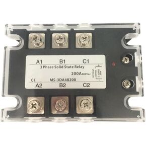 TSR-200DA SSR-200DA ثلاث مرحلة من المرحلة الصلبة ترحيل DC 5-32V التحكم في الإدخال AC 90 ~ 480V تحميل 200A 3 مرحلة SSR Power DA48200 in Kuwait