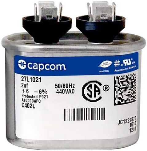 2 UF MFD 440 VAC استبدال OVAL RUN CAPACITOR # C402L 27L1021 in Kuwait