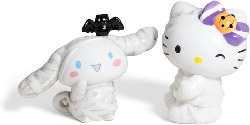 Hello Kitty & Cinnamoroll Mummy Salt & Pepper Shakers التي تم إنشاؤها بواسطة Blue Sky Clayworks in Saudi Arabia