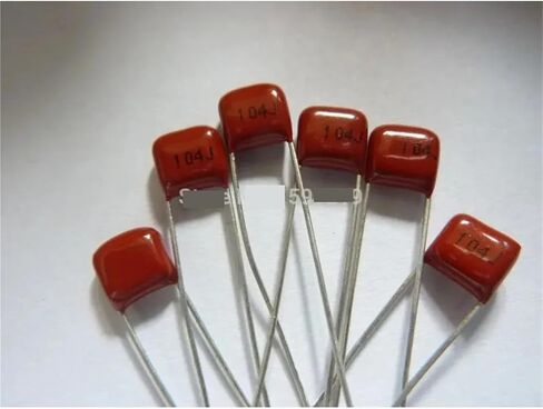 10pcs/100pcs cbb capacitor 104 100v 104j 0.1uf 100nf p5 metallized polypropylene film (100pcs) in Kuwait