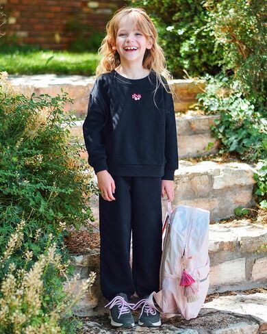 Stelle Girls Athletic Sweatsuit 3 قطع من النوع الثقيل و pant مع جيوب ملابس طويلة الأكمام in Saudi Arabia