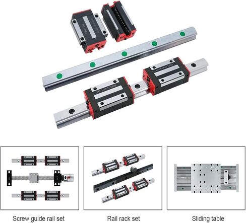 1pcs HGR30 30mm Linear Guide Rail with HGH30CA HGW30CC Slider Block(HGH30CA Kit,2000) in Saudi Arabia