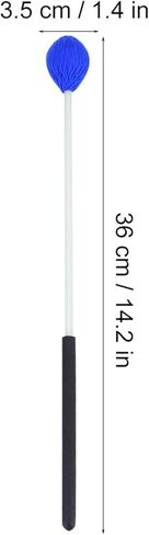 1 Pair Yarn Head Keyboard Marimba Mallets, Vibraphone Mallets with Fiberglass Handles, Mallets Percussion for All Kinds of Bass Percussion Instruments, Blue in Kuwait