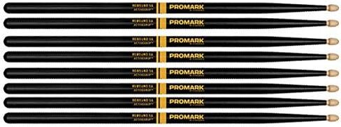 4 Pack Placark ActiveGrip Rebound 5A Drumsticks ، Tip Acorn ، Black ، R5AAG-4 in Kuwait