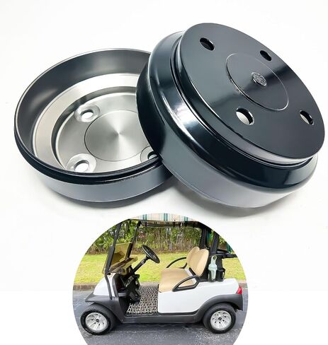 Lostar Golf Cart Brake Drum Hub Assembly لسيارات النادي ، محور الفرامل الخلفي متوافق مع عام 1995 DS 2004-UP-UP Precedent Gas & Electric يحل محل 101791101-2pack in Saudi Arabia