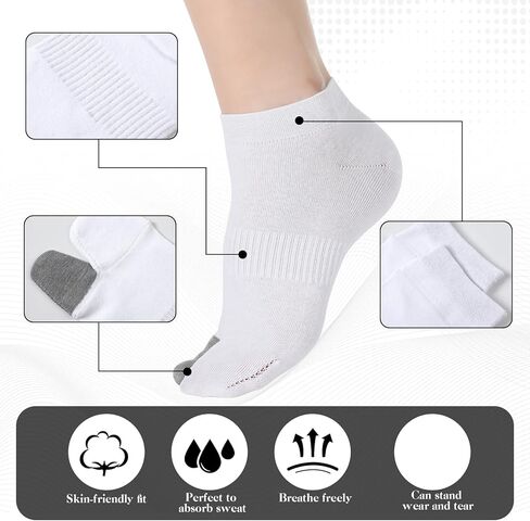 6 Pairs Men's Tabi Socks Cotton Socks for Flip Flop Split Toe Stockings for Men Athletic Wicking in Saudi Arabia