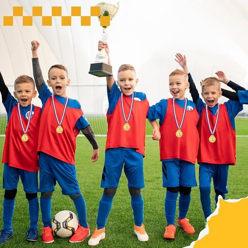 24 PCS 1st Place Medals for Kids ، Medals for Gold Metal Award Medals for Comple Basketball Cootccer Complists Party Bees Team Team Cootcer Running ، 2 inch in Kuwait