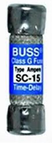 Cooper Bussmann SC-15 Fuse ؛ اسطوانة تأخر الوقت ؛ 15A ؛ الفئة ز ؛ Dims0.41x1.31 "؛ خرطوشة ؛ 600/170VAC/VDC in Saudi Arabia