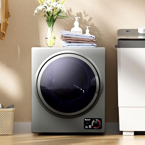 ARLIME Compact Laundry Dryer, 1.6 cu.ft Portable Clothes Dryers W/4 Automatic Drying Mode, Small Electric Laundry Dryer W/Stainless Steel Drum & Control Panel For Apartments, Dorm 110V 900W, White in Saudi Arabia