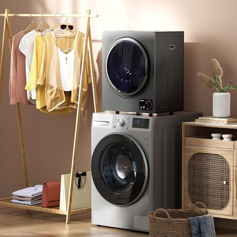 ARLIME Compact Laundry Dryer, 1.6 cu.ft Portable Clothes Dryers W/4 Automatic Drying Mode, Small Electric Laundry Dryer W/Stainless Steel Drum & Control Panel For Apartments, Dorm 110V 900W, White in Kuwait