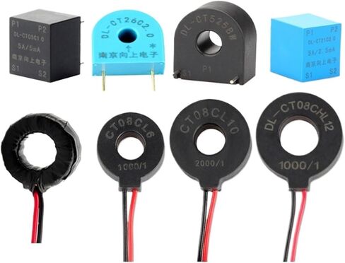 دقة MINI التيار المحول 0 ~ 60A 1000/1 2000/1 PCB Mount 2/4 دبابيس Toroidal coil CT AC 1A 5A 10A 20A 30A 50A 8 أنواع (DL-CT525BW 2000-1) in Kuwait