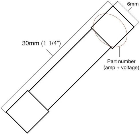 5PCS 6x30mm 500mA 250V Ceramic Fuse in Saudi Arabia
