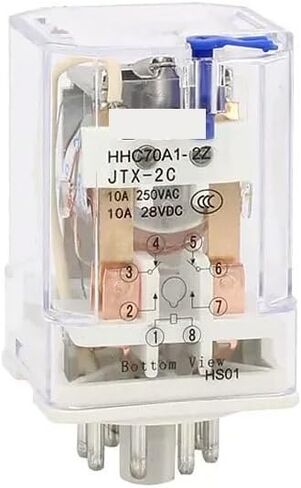 HHC70A1-2Z JTX-2C electromagnetic Relay JTX-2Z AC 220V 110V DC 24V 12V Power Relay(220VAC) in Kuwait