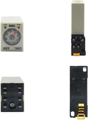 تأخير توقيت H3Y-2 DC12V DC24V DC36V مع مقبس الأساس الطاقة على تأخير مقبض دوار DPDT 0-60MIN توقيت توقيت توقيت (الجهد DC 24V ، 0-30 دقيقة) in Kuwait