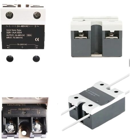 تغطية Flip Solid State Relay AC 70-280V Control AC 24-480V Easy Install 10A 25A 40A 60A 80A 100A 120A STRONGER LOAD STIPRY SSR (SSR-1AA25A) in Saudi Arabia
