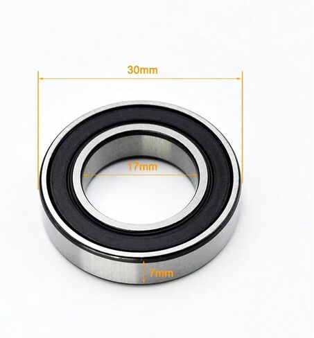 6903 2RS ZZ 17 * 30 * 7mm 6903RS 6903ZZ 2Z Deep Groove Ball Bearings 10Pcs(6903 2RS Premium) in Saudi Arabia