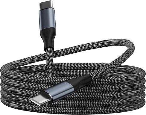 كبل USB C إلى USB C Cable 60W ، 4.9ft+6.6ft -Pack Type Cable C Cable Fast Charging for iPhone 16/15 Pro ، Samsung Galaxy S25 -S23 ، Google Pixel 9 - Type Type C Charger Cord (Gray) in Kuwait