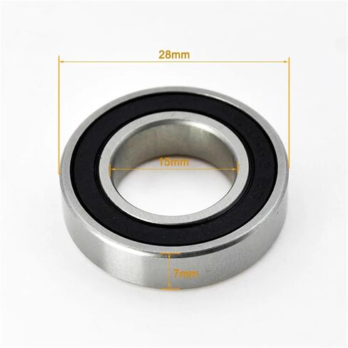 Hybrid Ceramic 6902 2RS 15x28x7mm 6902RS 15mm Inner Bore Chrome Ball Bearings 2/10Pcs(10Pcs) in Kuwait