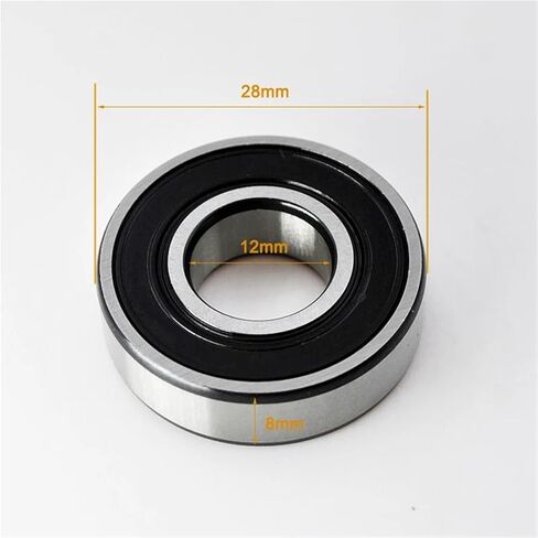6001 2RS ZZ 12 * 28 * 8mm 6001RS 6001Z 2Z Deep Groove Ball Bearings 10Pcs(6001 ZZ Normal) in Kuwait