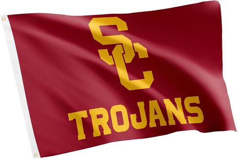 Desert Cactus University of Southern California USC Flag - 3 × 5 أقدام لافتة طروادة ، نسيج متين داخلي/خارجي ، تصميم البوليستر بنسبة 100 ٪ (النمط G) in Saudi Arabia