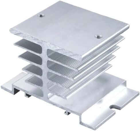 I-50 Aluminium Heat Heat 50 * 60 * 50mm Relay Radiator for da aa dd va vd la 1pcs مرحلة واحدة من المرحلة الصلبة مرحل SSR 10a 15a 20a 25a (أسود) in Saudi Arabia