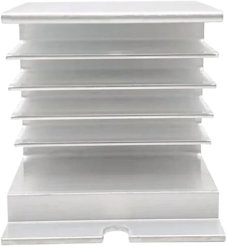 I-50 Aluminium Heat Heat 50 * 60 * 50mm Relay Radiator for da aa dd va vd la 1pcs مرحلة واحدة من المرحلة الصلبة مرحل SSR 10a 15a 20a 25a (أسود) in Saudi Arabia