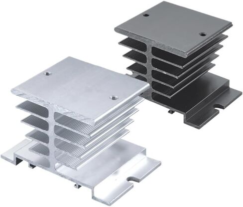 I-50 Aluminium Heat Heat 50 * 60 * 50mm Relay Radiator for da aa dd va vd la 1pcs مرحلة واحدة من المرحلة الصلبة مرحل SSR 10a 15a 20a 25a (أسود) in Saudi Arabia