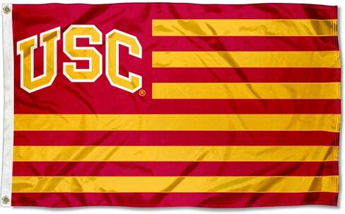 USC Trojans Stars and Stripes Nation Flag in Kuwait