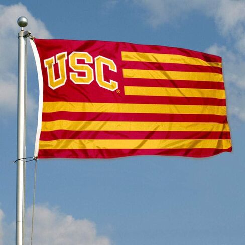 USC Trojans Stars and Stripes Nation Flag in Kuwait