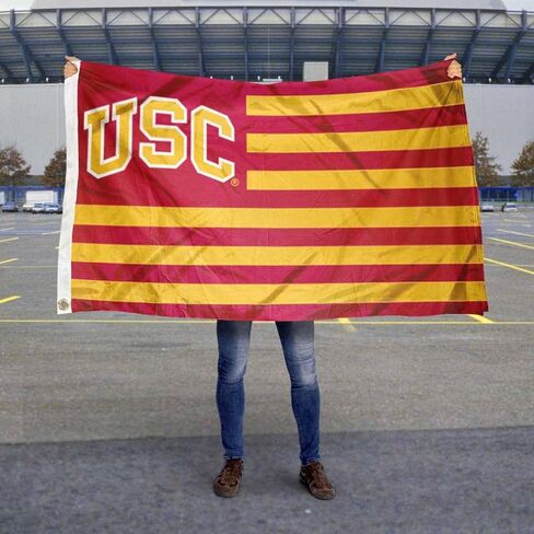 USC Trojans Stars and Stripes Nation Flag in Kuwait