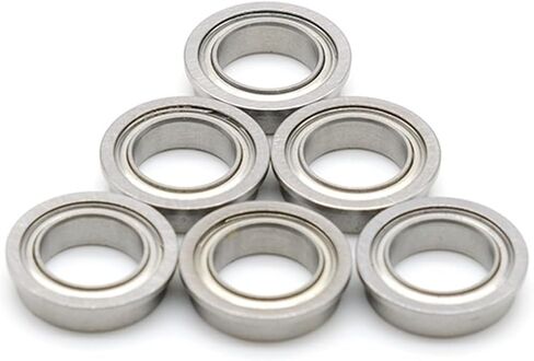 MF148ZZ 8x14x4mm Miniature Flanged MF148 Z ZZ Ball Bearings 10Pcs in Saudi Arabia