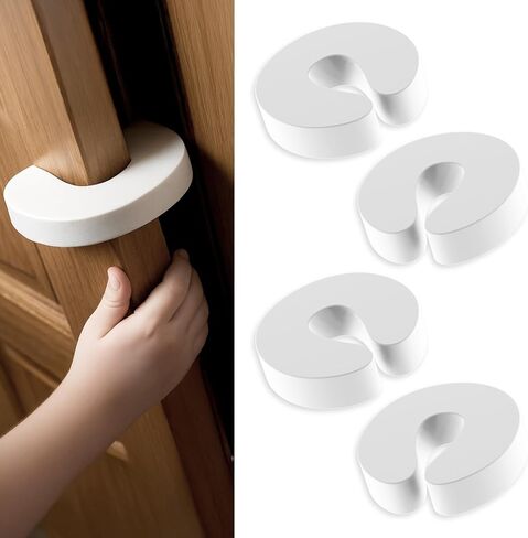 4 أجهزة كمبيوتر مضادة للبطاء سدادة سدادة ، سدادة باب إثبات الطفل ، حارس قرص باب الرغوة للأطفال السلامة والحماية يمنع إصابات الأصابع ، الأبواب المذهلة ، والطفل أو الحيوانات الأليفة مغلقة في الغرفة in Kuwait