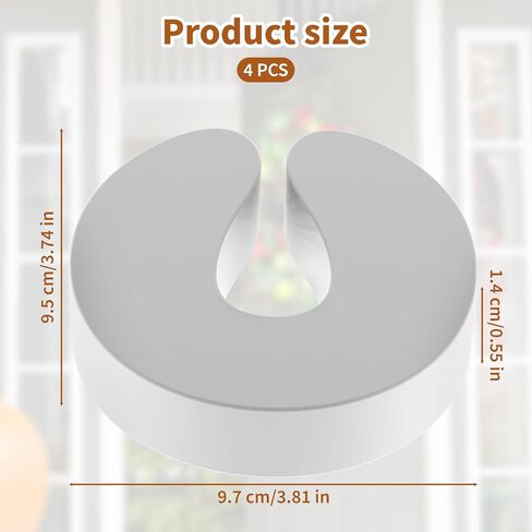 4 أجهزة كمبيوتر مضادة للبطاء سدادة سدادة ، سدادة باب إثبات الطفل ، حارس قرص باب الرغوة للأطفال السلامة والحماية يمنع إصابات الأصابع ، الأبواب المذهلة ، والطفل أو الحيوانات الأليفة مغلقة في الغرفة in Kuwait