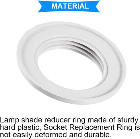 10 PCS E27 LAMP LAMP LAMP LAMPER RING SOCKER PLATE LIGHT FITTING LAMPERSADE GASHER ADAPTER مع 10 PCS E14 LAMP RING ، 10 PCS E27 TO E14 LAMP RING in Saudi Arabia