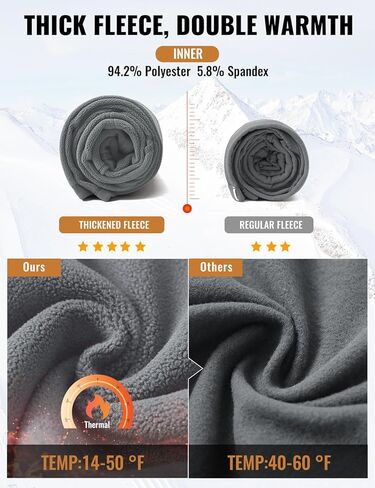 baleaf Women's Thick Fleece Lined Flare Pants Water Resistant Cargo Pockets High Waisted Winter Snow Pants in Saudi Arabia