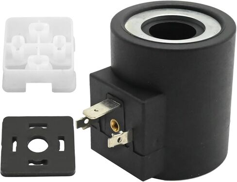 6356024 Solenoid Valve Coil with 3 Prong DIN Connector 24v DC Size 10 (5/8") in Saudi Arabia