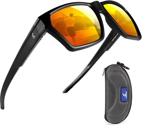 Supertrip Polarized Sports Sunglasses for Men, Lightweight Floating UV400 Protection Sun Glasses for Fishing/Running/Driving in Kuwait