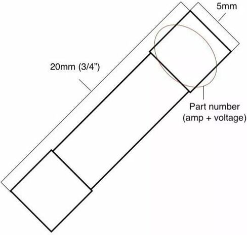 5PCS F15A 250V, Ceramic Fuse 5X20 mm in Saudi Arabia