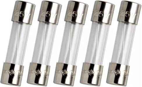 5PCS, T2.5A L250V, Glass Fuse 5X20MM in Saudi Arabia