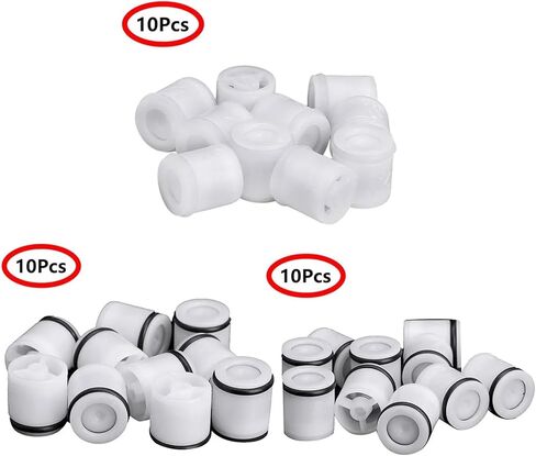 10pcs دش البلاستيك فحص الصمامات مرشحات حنفيات التحقق in Kuwait