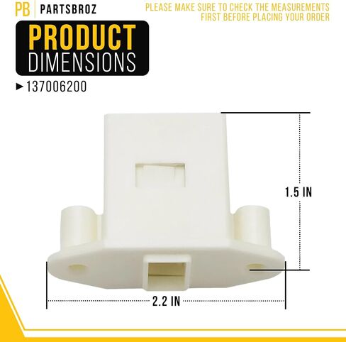 Upgraded 137006200 Washer Pedestal Latch by PartsBroz - Compatible Electrolux Frigidaire Washer Door Parts - Replaces AP4368805 AH2349356 PS2349356-1-1/2 Inches in Length, 2 Inches in Width in Saudi Arabia