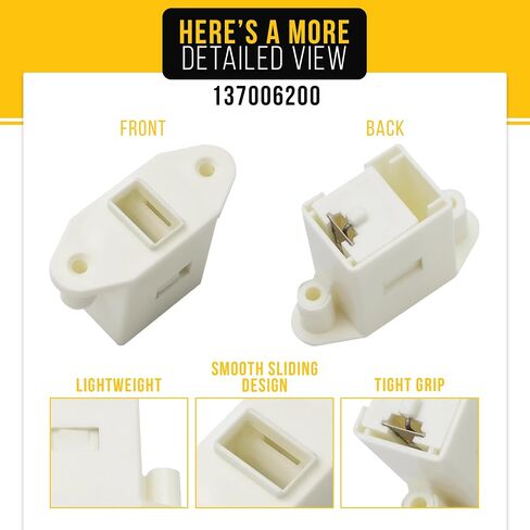 Upgraded 137006200 Washer Pedestal Latch by PartsBroz - Compatible Electrolux Frigidaire Washer Door Parts - Replaces AP4368805 AH2349356 PS2349356-1-1/2 Inches in Length, 2 Inches in Width in Saudi Arabia