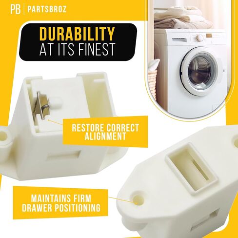 Upgraded 137006200 Washer Pedestal Latch by PartsBroz - Compatible Electrolux Frigidaire Washer Door Parts - Replaces AP4368805 AH2349356 PS2349356-1-1/2 Inches in Length, 2 Inches in Width in Saudi Arabia