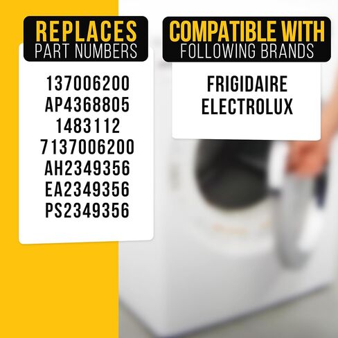 Upgraded 137006200 Washer Pedestal Latch by PartsBroz - Compatible Electrolux Frigidaire Washer Door Parts - Replaces AP4368805 AH2349356 PS2349356-1-1/2 Inches in Length, 2 Inches in Width in Saudi Arabia